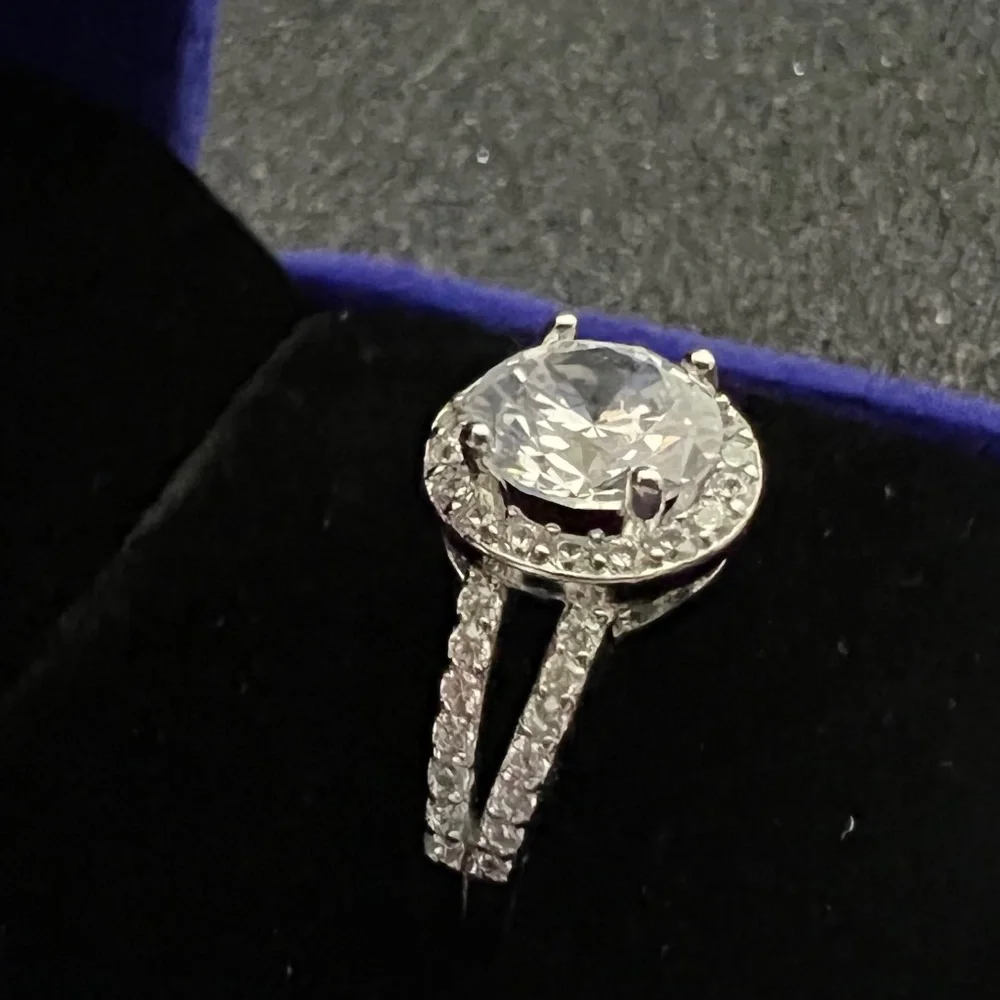 🆕 New Simulated Diamond 925 Sterling Silver Round Cut Wedding Engagement ring